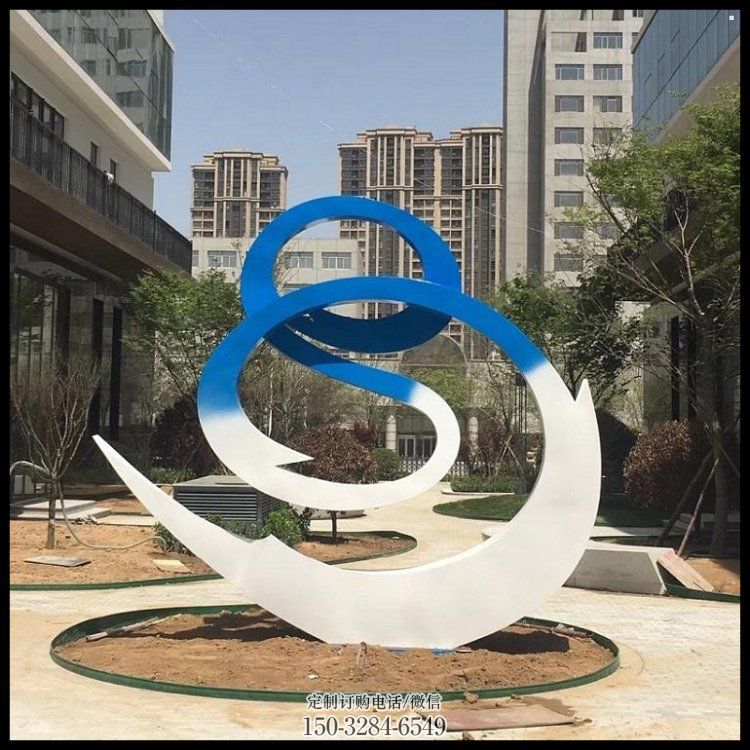 剪纸丝带雕塑 切面灯光摆件 政府雕塑 剪纸丝带雕塑 切面灯光摆件 政府雕塑